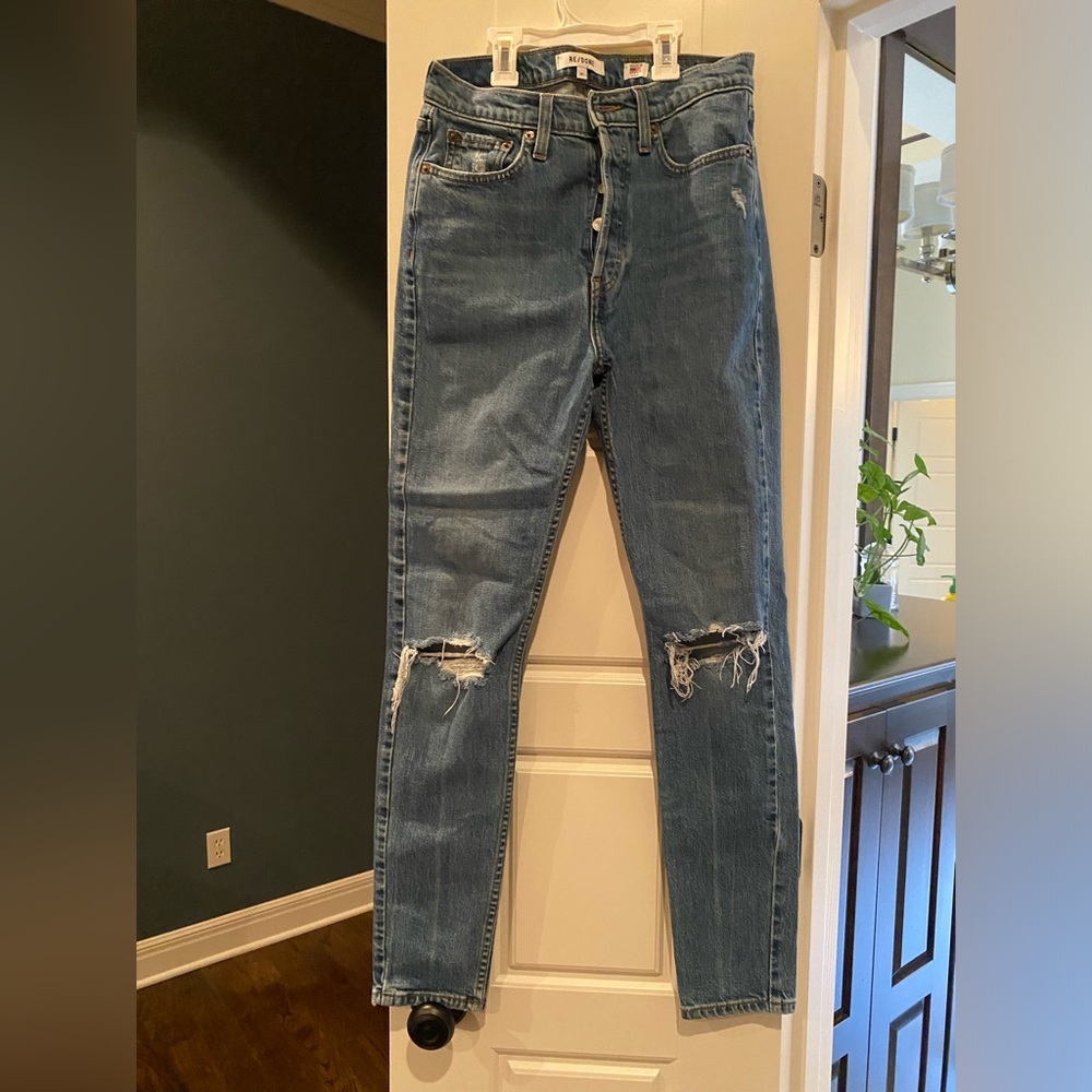 Re/Done jeans- skinny-high waisted - 27